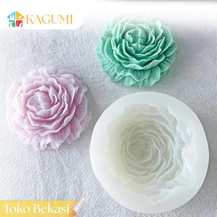 Kagumi Cetakan Puding Motif Bunga Cetakan Pudding Bunga Cetakan Bunga Puding Silikon Cetakan Lilin C