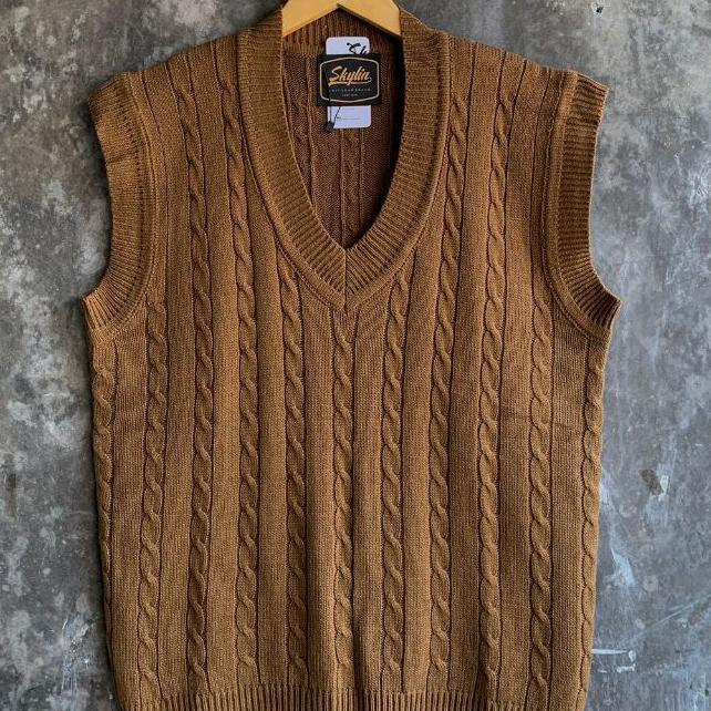 Vest Rajut Wanita Premium Rompi Knit Terbaru Vest Cable Classic Outerwear