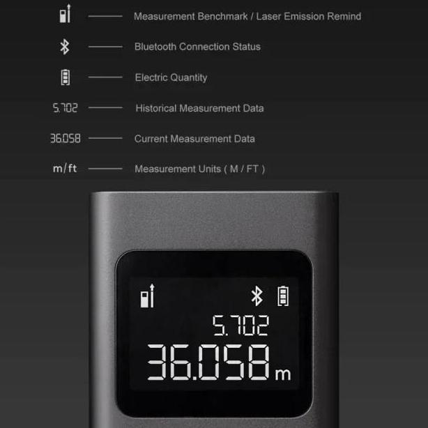 Xiaomi Smart Laser Rangefinder Meteran Digital Mijia [terbaik]