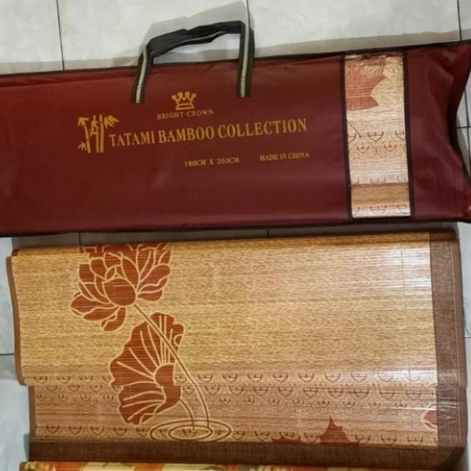 Tikar Bambu TATAMI / TIkar Lipat Bambu Tatami Ukuran 180 x 200cm