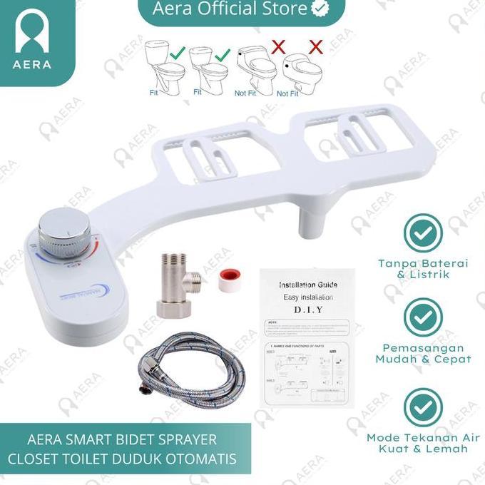 Pilihan- Aera Bidet Shower Sprayer Closet Toilet Duduk Otomatis | Bidet Sprayer