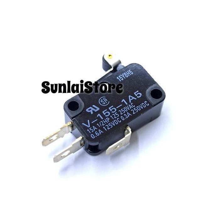 Pilihan- Micro Switch Omron + Roda Tuas Pendek Original V-155-1A5