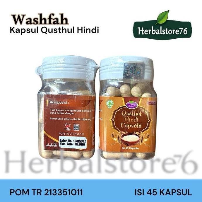 Kitman- Kapsul Qustul Hindi Isi 45 Kapsul Qusthul Bpom