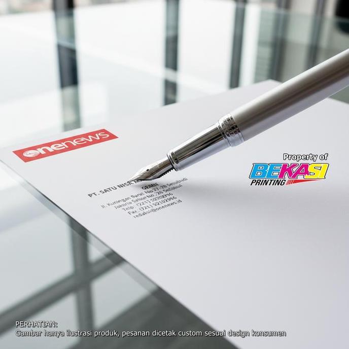 Newpic- 90 Gsm Letterhead Foil Cetak Kop Surat Concorde Gold Emboss
