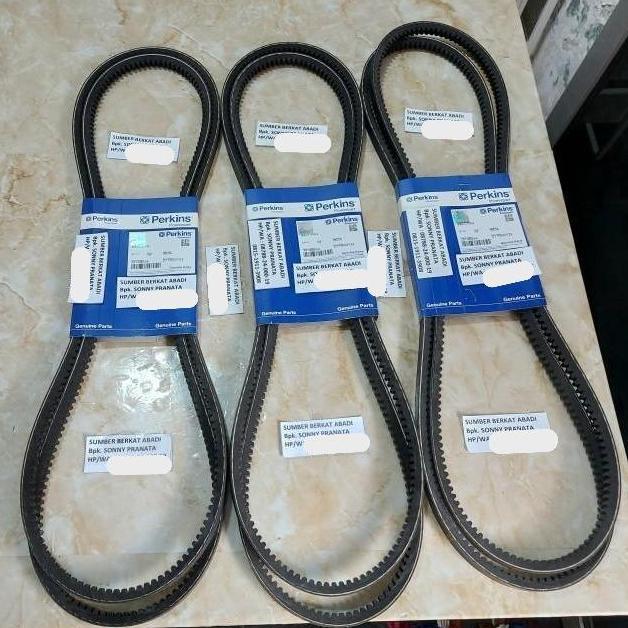 PERKINS V-BELT 2614B554 FAN BELT 2614B654 - ISI 2 PIECES - GENUINE