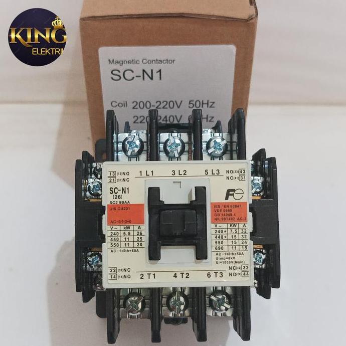 Pilihan- Magnetic Contactor Fuji Sc-N1 Kontaktor Fuji Scn1 Scn-1 Magnetik