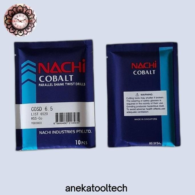 MATA BOR HSS COBALT 6,5MM NACHI | MATA BOR HSS CO NACHI 6,5 MM | MATA BOR NACHI 6,5MM HSS COBALT PRE