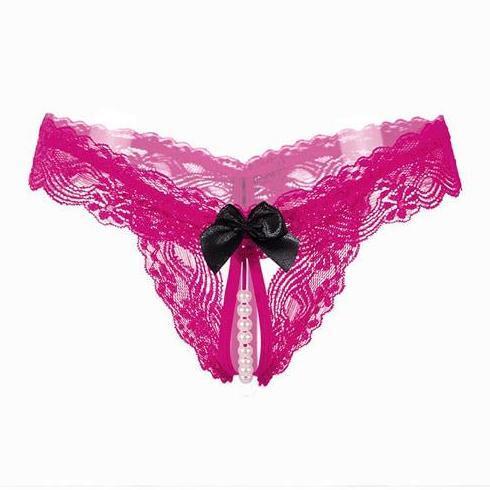 Pilihan - G String Wanita Transparan Bottom G String Renda Underwear Bikini C056 Lembut Lingerie