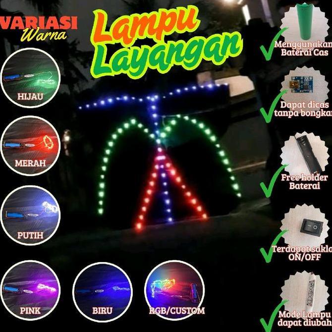 LAMPU LAYANGAN, LAMPU LAYANGAN KAWAT, LAMPU LAYANGAN BATERAI, LAMPU LAYANGAN RGB