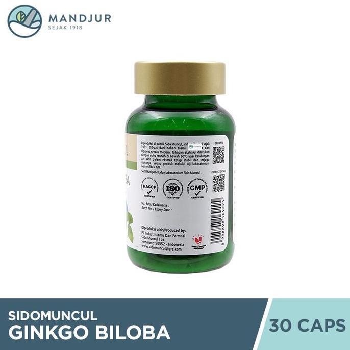 Plus- Sido Muncul Ginkgo Biloba 30 Kapsul