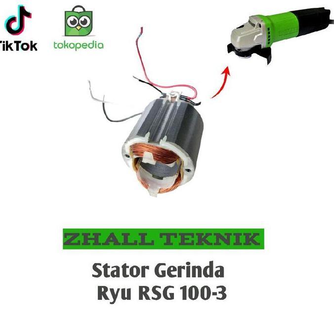 [COD] STATOR UNTUK RYU RSG 100-3 MESIN GERINDA 4" STATOR LOGAM HEMAT
