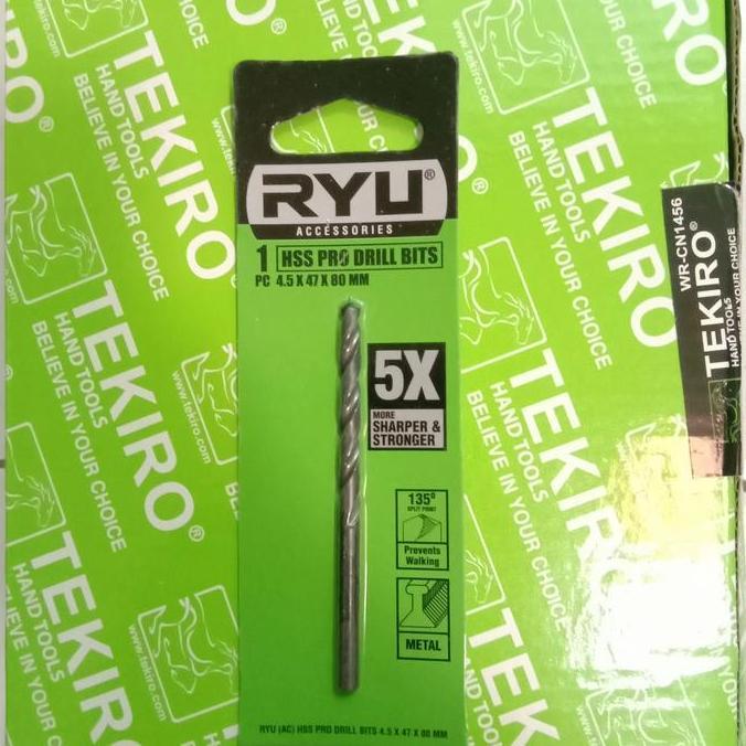 MATA BOR BESI HSS PRO 4.5 MM TEKIRO RYU TERMURAH