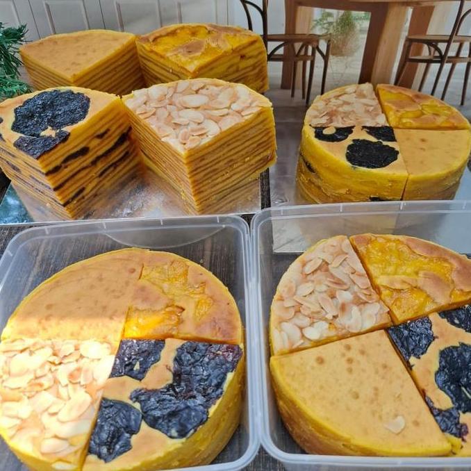 TERMURAH - Kue lapis legit empat sultan premium tanpa terigu ukuran kecil loyang bulat 16cm
