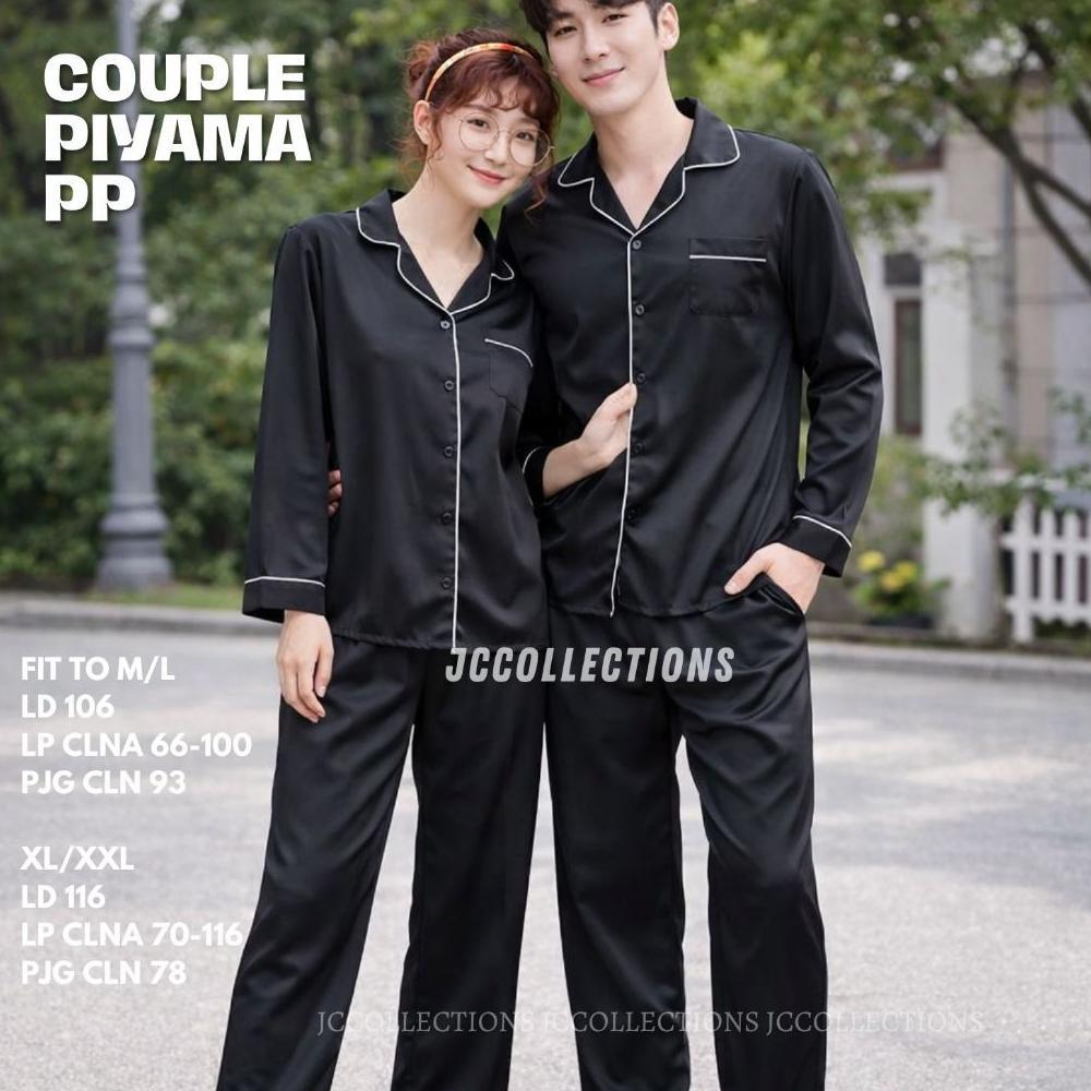 hot deals baju tidur couple pasangan murah / piyama couple pasangan / piyama satin couple  - jccolle