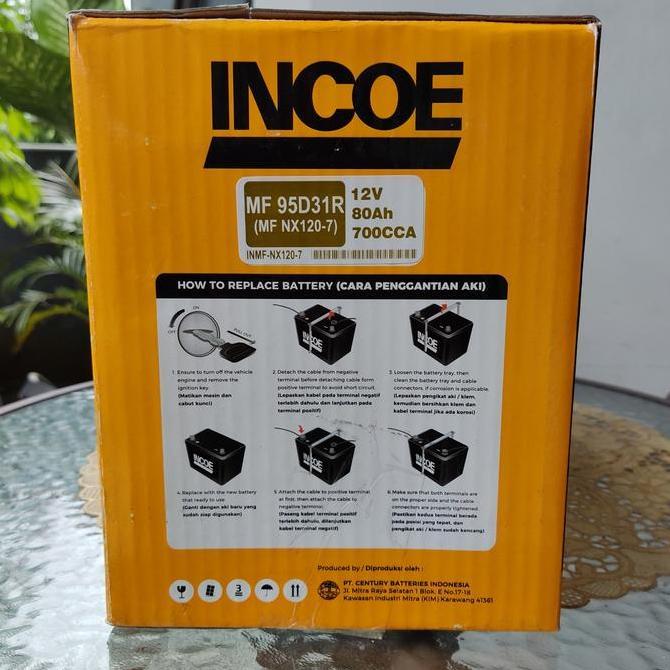 AKI KERING (bergaransi ) INCOE 95D31R 12V 80AH 700CCA Kuda diesel L300 diesel Strada delica L200 meg