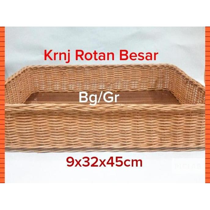 Keranjang / Parcel Rotan Besar Warna