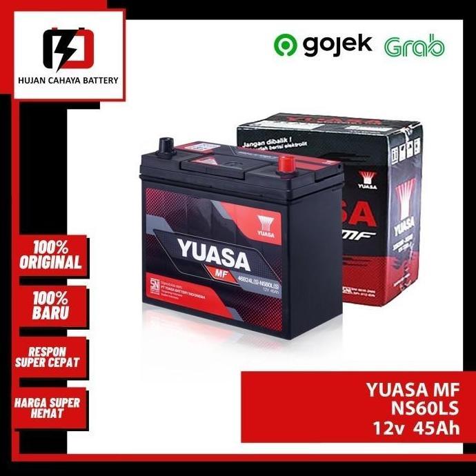 Aki Mobil YUASA MF NS60LS / NS-60-L (S) /NS 60 LS - Aki HONDA HRV