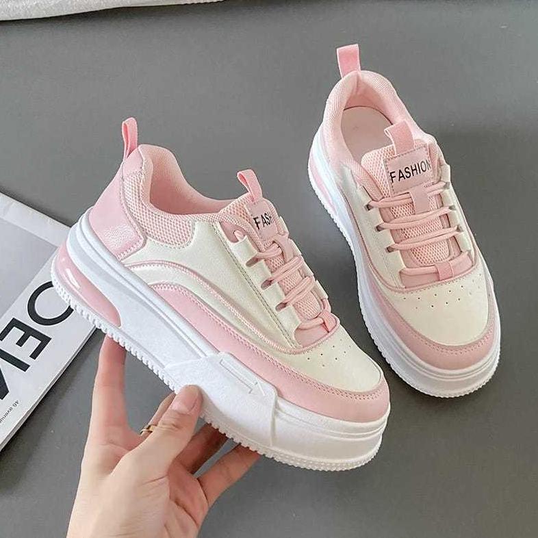 PROMO TERBARU Daily Sneaks - VPN Jeno Sepatu Sneakers Wanita Kasual Sport Shoes Pink 438