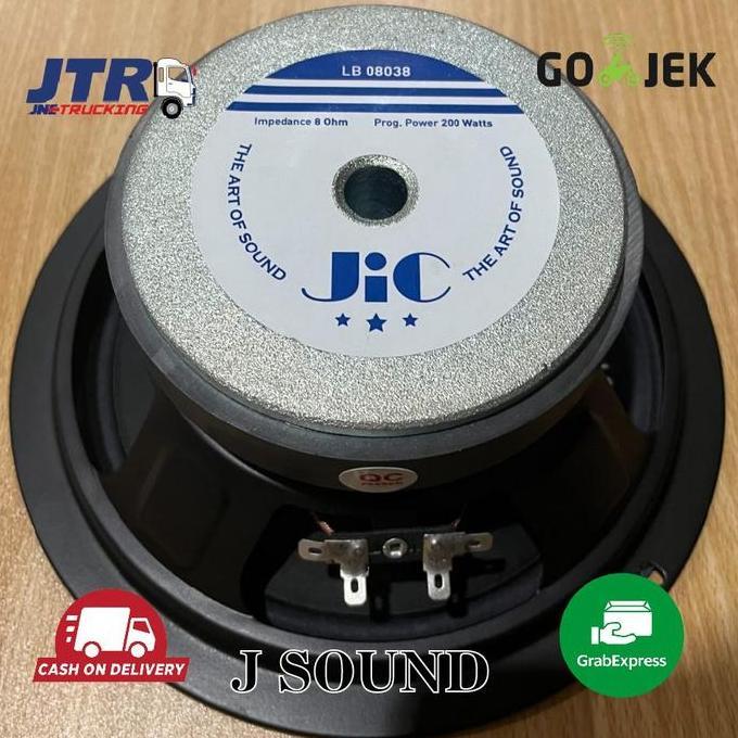 zefranze/ Speaker JIC LB 08038 - Speaker 8 INCH - MID, LOW - Original Diskon