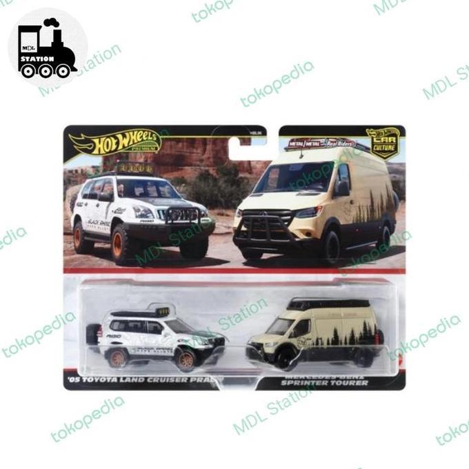 HOT WHEELS PREMIUM - 05 LAND CRUISER PRADO & MERCEDES BENZ SPRINTER MDLS27