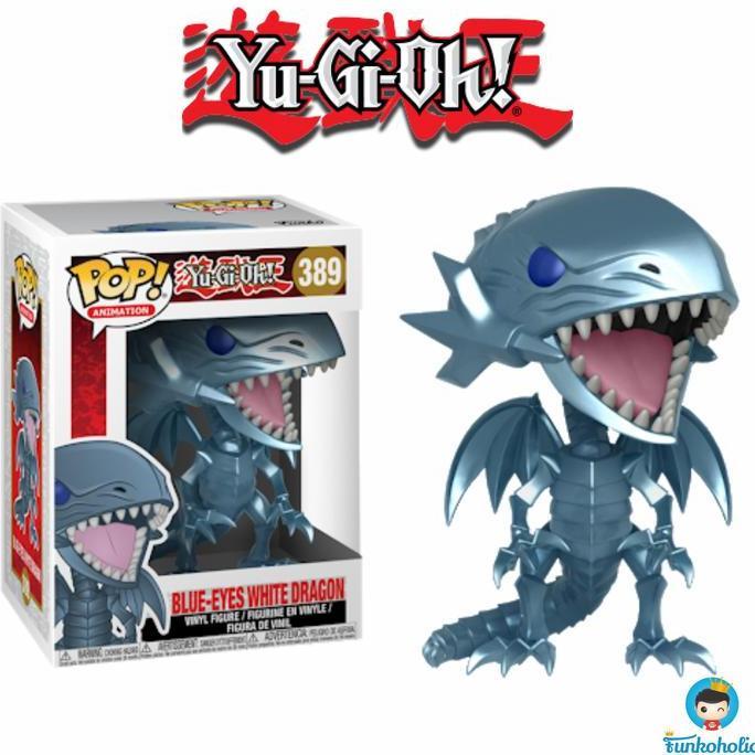 mainan - Funko POP Animation Yu-Gi-Oh - Blue-Eyes White Dragon #389 Diskon