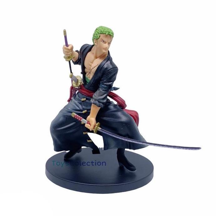 mainan - ACTION FIGURE ONE PIECE RORONOA ZORO WT100 VER. DFX THE GRANDLINE MEN MAINAN TOPPER CAKE PA