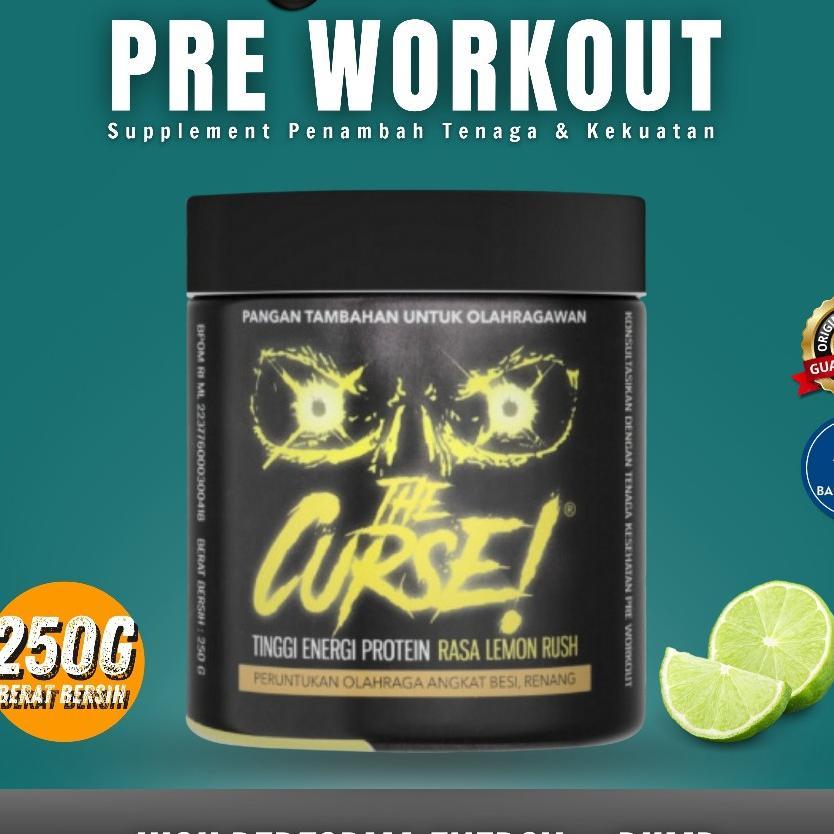 The Curse Preworkout 250Gr Bpom Suplemen Gym