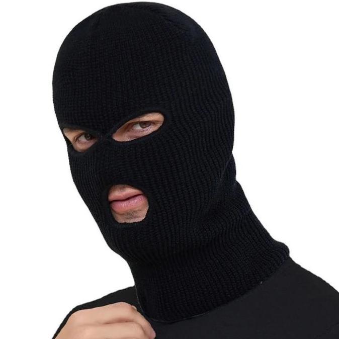 KUPLUK TEROPONG LUBANG 1 DAN LUBANG 3 kupluk topeng Kupluk Ninja Pria Sebo Maling Topi Masker Topeng
