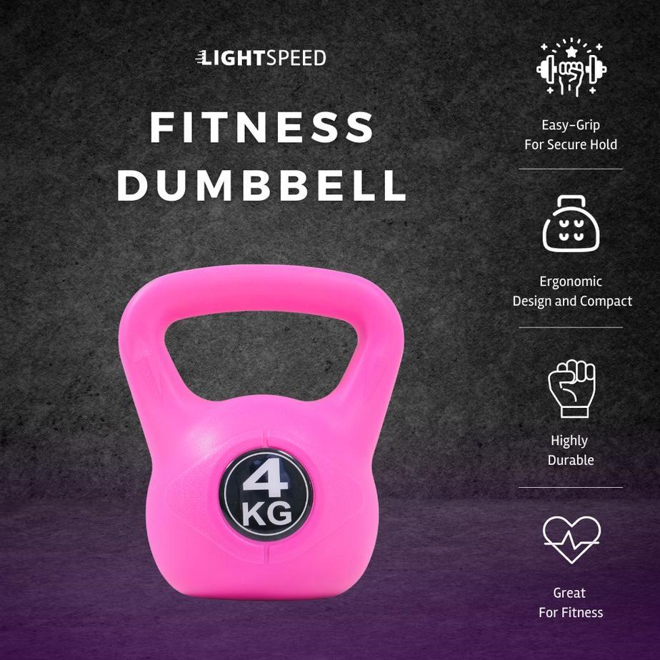 Lightspeed Kettlebell 4 Kg / Barbell 4 Kg/ Dumbell / Barbel / Dumbell 4Kg