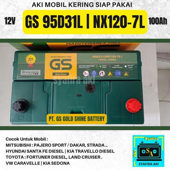 Aki Mobil Toyota Land Cruiser 105D31L / 95D31L / NX120-7L GS MF