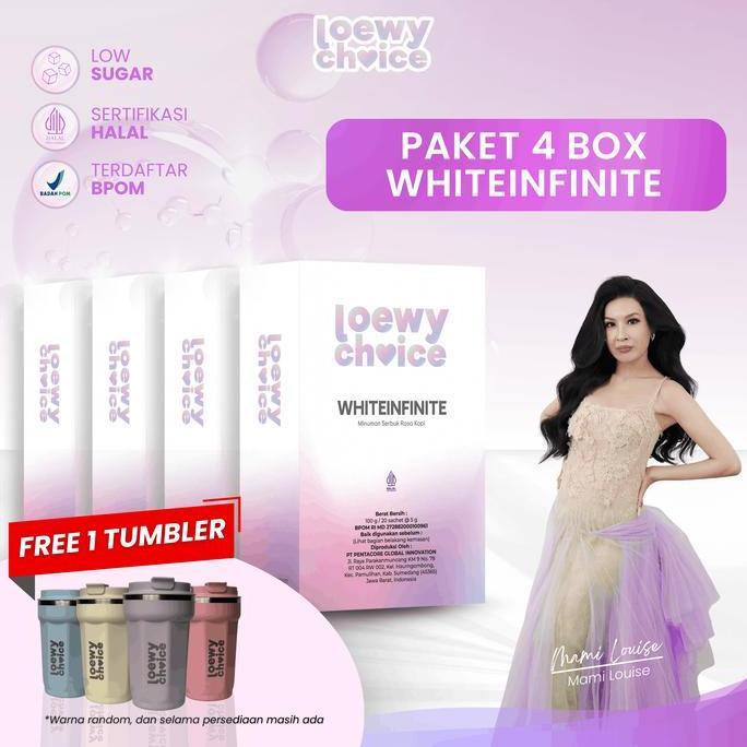 Best Seller [Special Live Loewy] [Paket 1Bulan Ft] Loewy Choice Whiteinfinite Drink Rasa Kopi Premiu