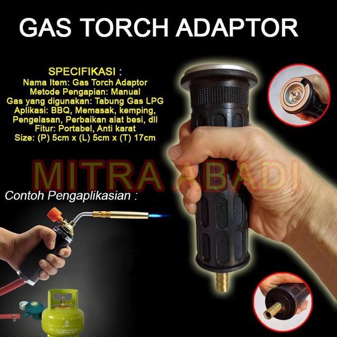 Hnds- Gas Torch Adaptor / Adaptor Kepala Gas Pemantik