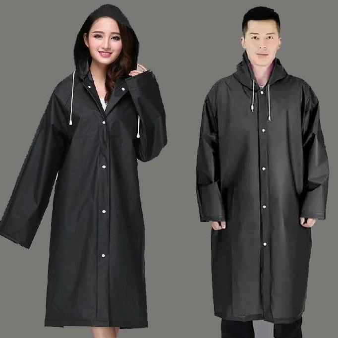 Jas hujan terusan kancing pria wanita - jas hujan eva motif gamis - jas hujan terusan wanita - jas h