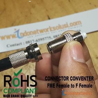 Hyra- Konektor Connector Converter Fme F To F F Modem Ke Antena Tv Parabola