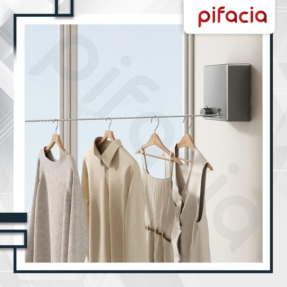 Jemuran Baju Tali Tarik Jemuran Portable Gantungan Tali Kawat Portable Praktis