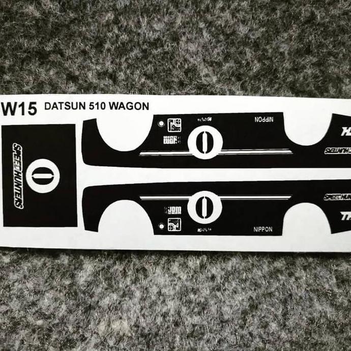 DECAL WHITE TONER HOTWHEELS DATSUN WAGON THS BA33