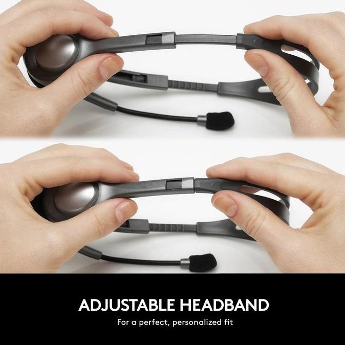 Terbaik Logitech H111 Wired Stereo Headset with Noise Cancelling Microphone Terimakasih