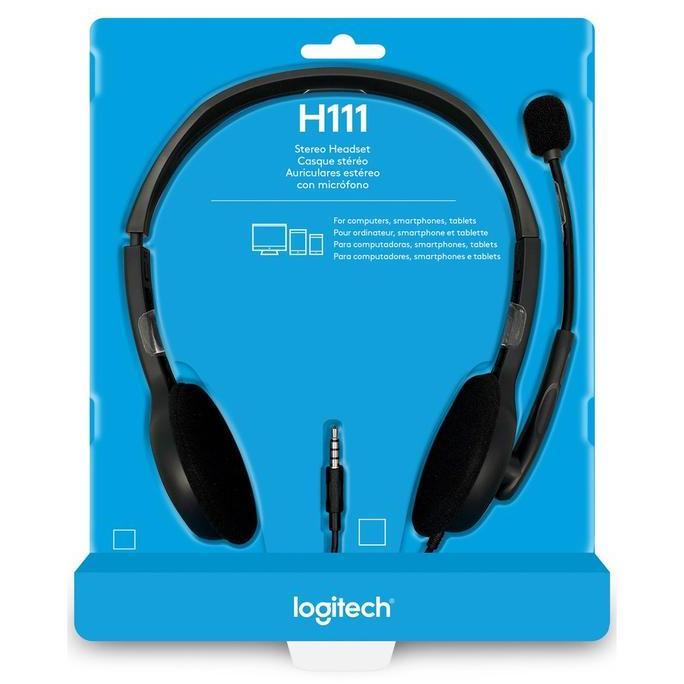 Terbaik Logitech H111 Stereo Headset - Garansi Resmi Microphone Earphones Terimakasih