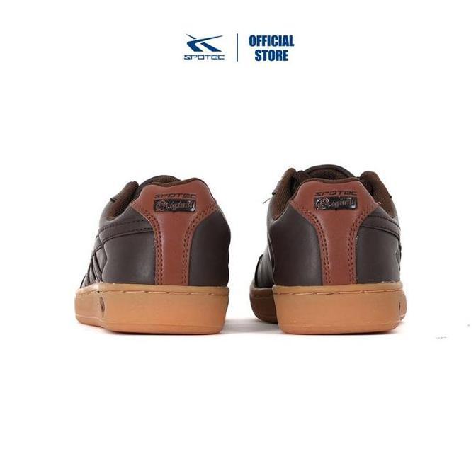 Shoe- Spotec Sneakers Navaro Sepatu Sneakers Pria Nita - Coklat Gum