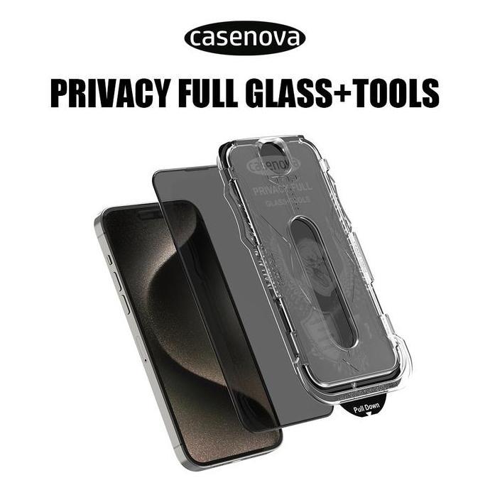 TERMURAH - Casenova Privacy Matte Auto align technology Gorilla Glass Magic Box Tempered Glass Scree