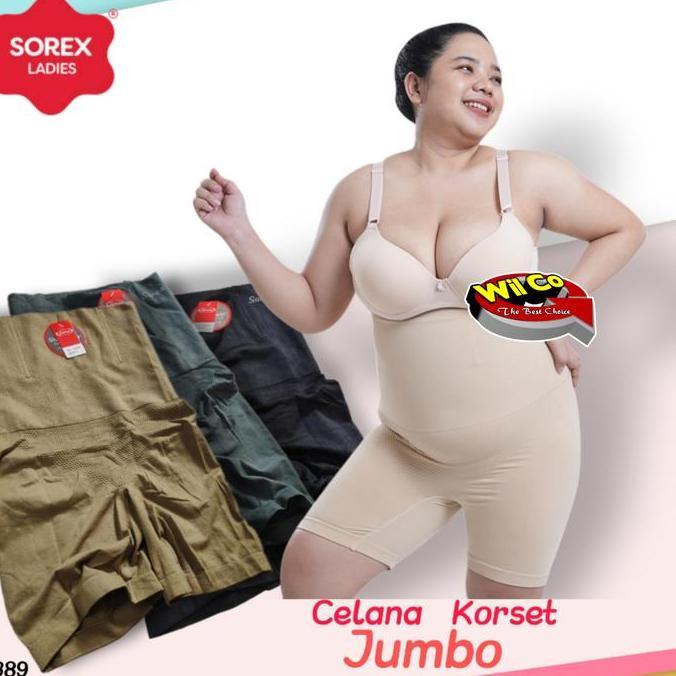 K389 Sorex Celana Korset Jumbo Wanita, Celana Dalam Korset, Korset Sorex Bb 75 - 100 Kg