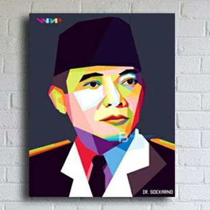 POSTER DINDING IR SOEKARNO ARTS WPAP FB27