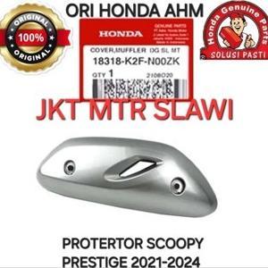 18318-K2F-N00 TUTUP KNALPOT COVER KNALPOT TAMENG KNALPOT SCOOPY K2F ASLI HONDA