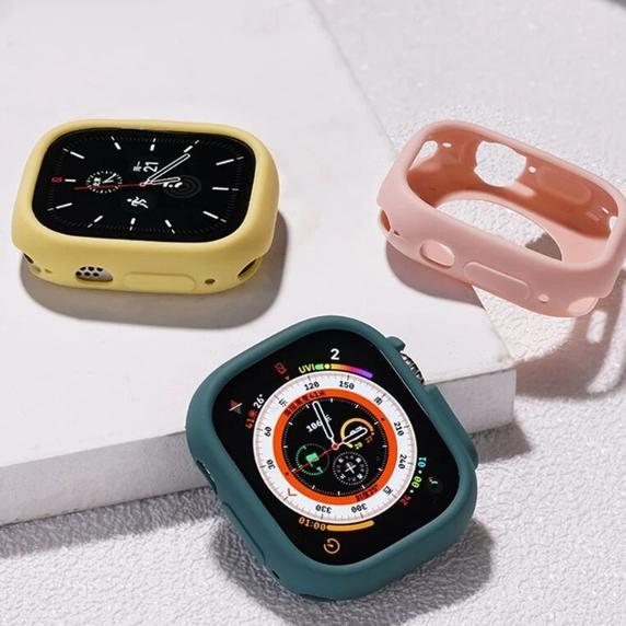 TERBARU Soft Case Apple Watch iWatch Bumper  9 8 7 6 SE Pelindung T55 Ultra SilikonSmartwatch T500 i