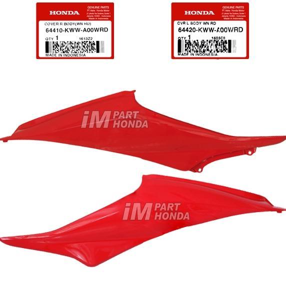 64410-KWW-A00WRD 64420-KWW-A00WRD COVER BODY KANAN REVO 110 2009 - 2010 MERAH WRD