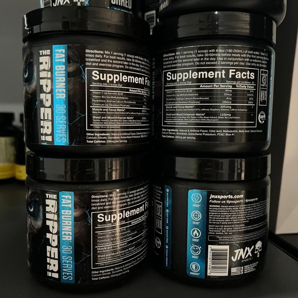 Jnx Ripper The Ripper 30 Servings Fat Burn Plus Pre Workout Shadow Curse