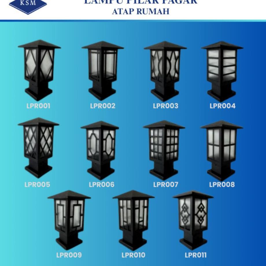Lampu Pilar Pagar Lampu Hias Taman Minimalis Lampu Atap Rumah