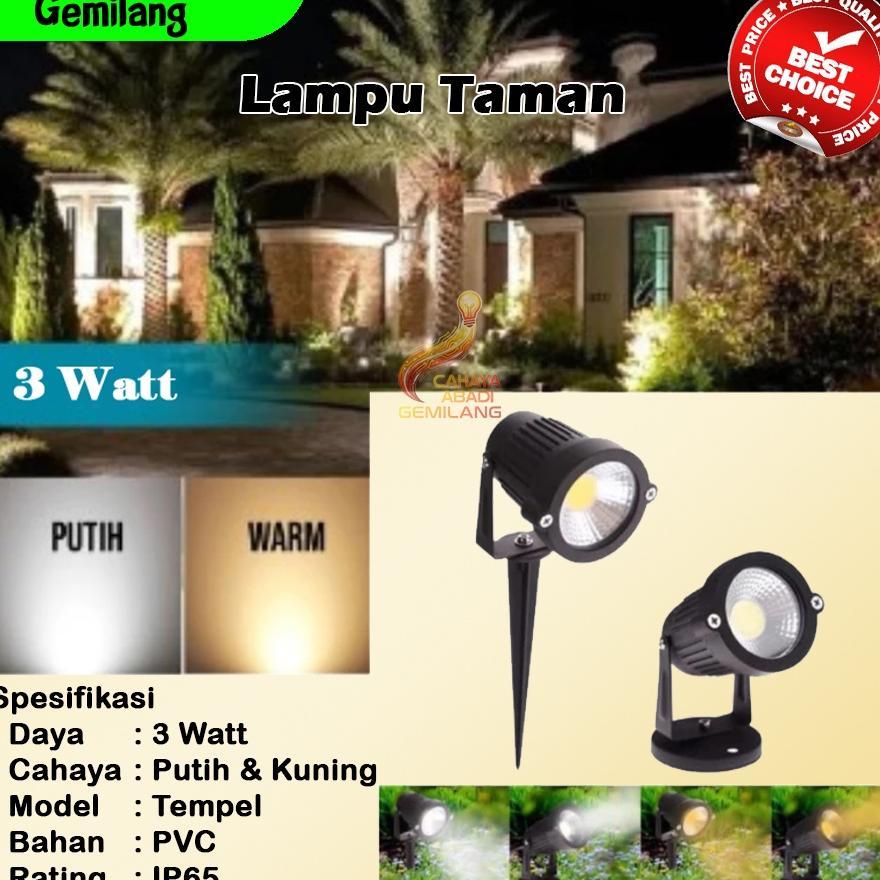 Lampu Taman Tancap/Tempel Lampu Sorot Led / Lampu Spot Sorot Taman Tancap/Tempel Lampu Taman Led /Ha