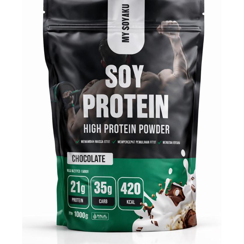 Soy Protein Rasa Coklat || Susu Fitness Tinggi Protein || Soy Protein Coklat Cocok Untuk Anak Gym