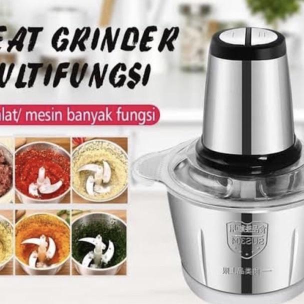 Meat Grinder Blender Daging Mkc-818 Serbaguna Stainless Elektrik